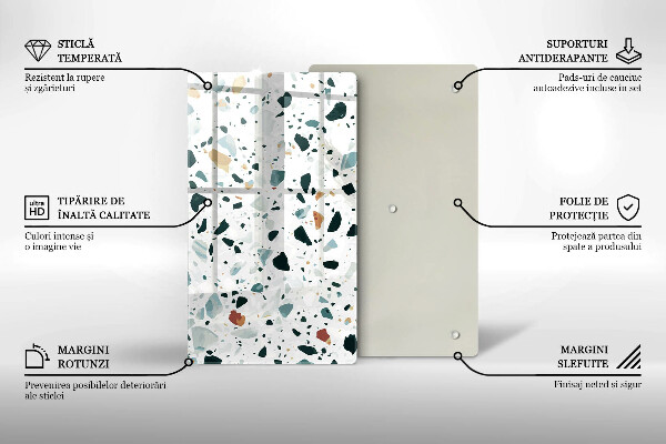 Skleněná krájecí deska Lehká kamenina