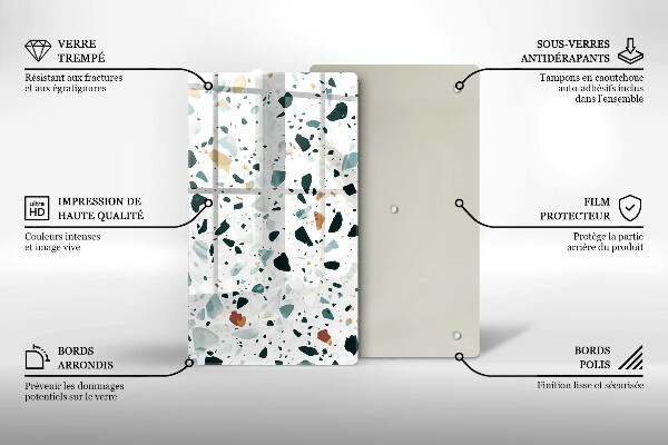 Skleněná krájecí deska Lehká kamenina