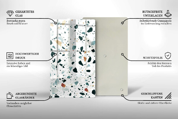 Skleněná krájecí deska Lehká kamenina