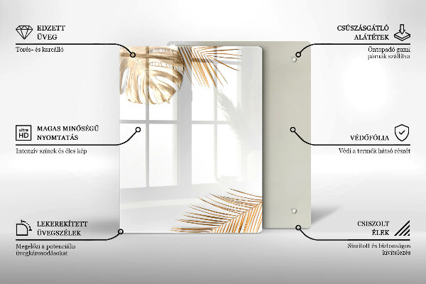 Skleněná krájecí deska Lehká kamenina