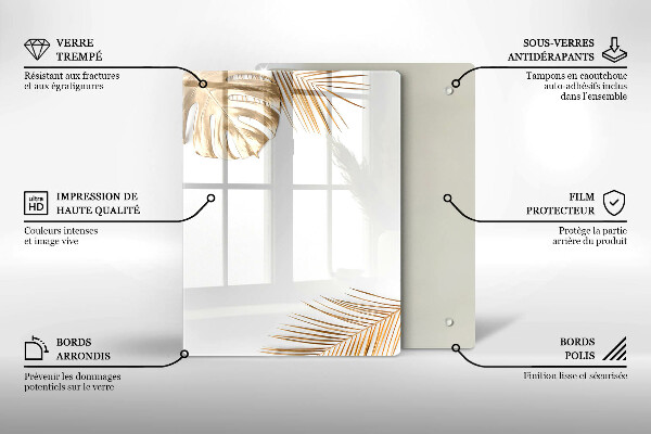 Skleněná krájecí deska Lehká kamenina