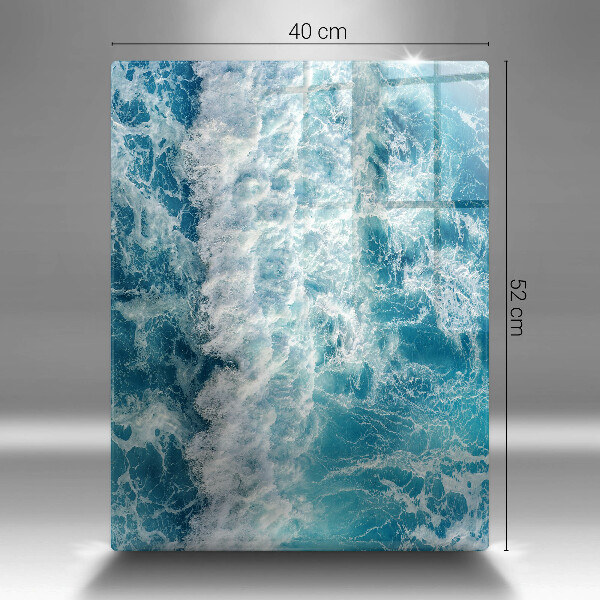 Skleněná krájecí deska Vlny mořské vody