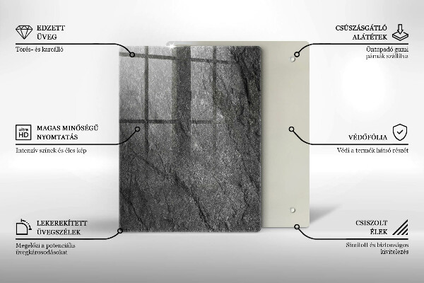 Skleněná krájecí deska Vlny mořské vody