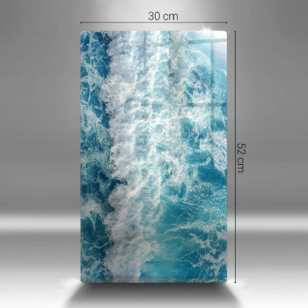 Skleněná krájecí deska Vlny mořské vody