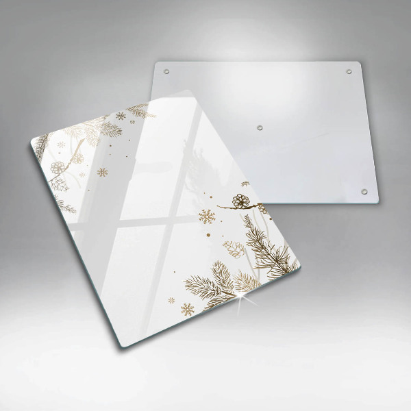 Skleněná deska do kuchyně Zimní dekorace