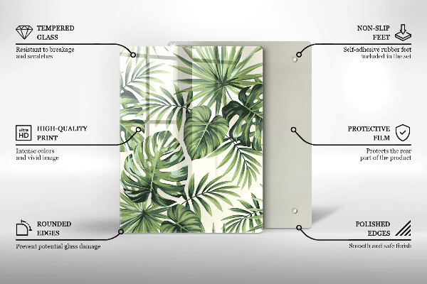 Skleněná deska do kuchyně Zimní dekorace