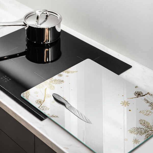 Skleněná deska do kuchyně Zimní dekorace