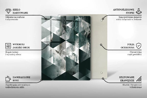 Skleněná krájecí deska Prasklý zlatý kámen