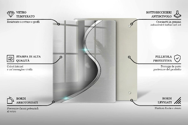 Skleněná krájecí deska 3d geometrie pozadí