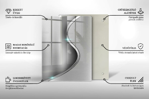 Skleněná krájecí deska 3d geometrie pozadí