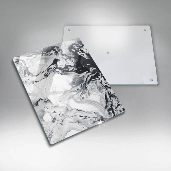 Skleněná deska do kuchyně Inkoustová abstrakce