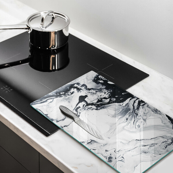 Skleněná deska do kuchyně Inkoustová abstrakce