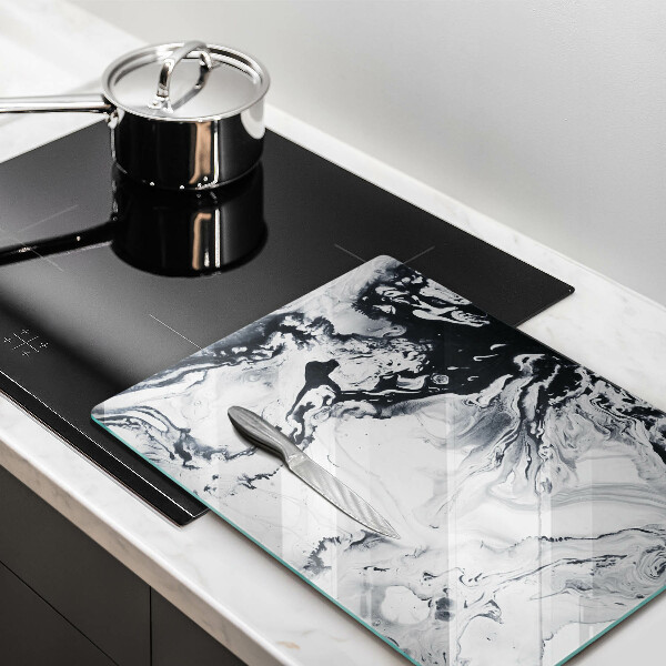 Skleněná deska do kuchyně Inkoustová abstrakce
