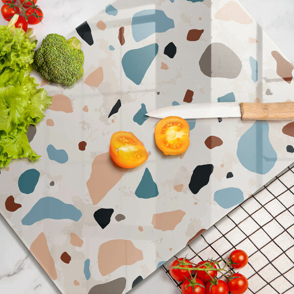 Skleněná krájecí deska Dekorativní kamenina