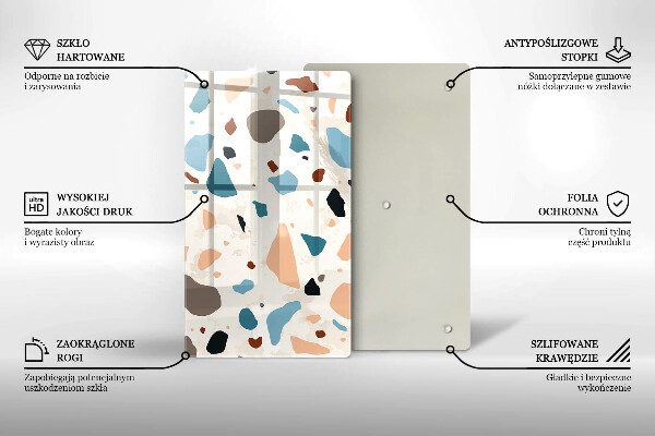 Skleněná krájecí deska Dekorativní kamenina