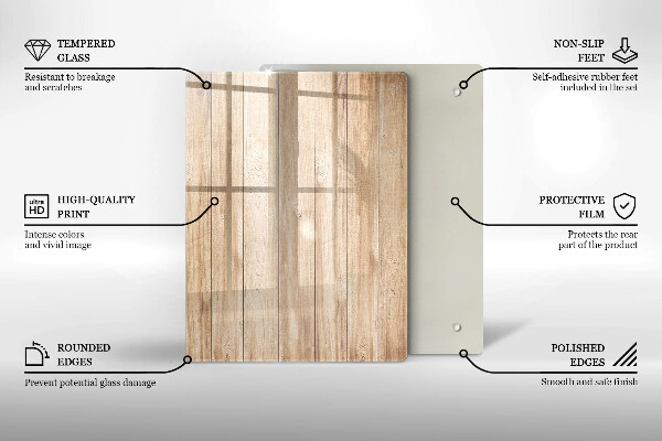 Skleněná krájecí deska Dekorativní kamenina