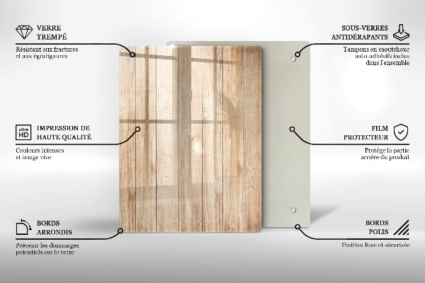 Skleněná krájecí deska Dekorativní kamenina