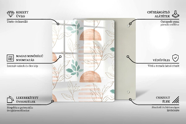 Skleněná deska do kuchyně Moderní abstrakce