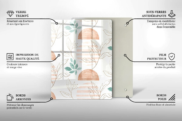 Skleněná deska do kuchyně Moderní abstrakce