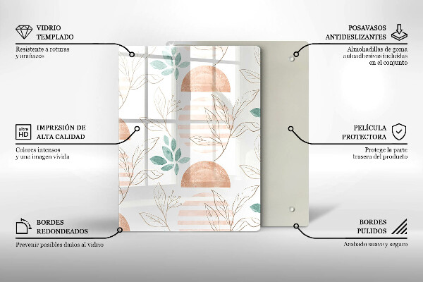 Skleněná deska do kuchyně Moderní abstrakce