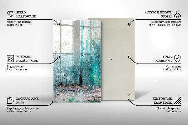 Skleněná deska do kuchyně Malování abstrakce pozadí