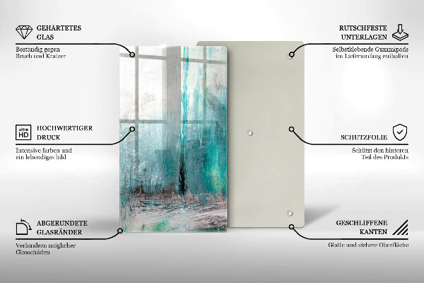 Skleněná deska do kuchyně Malování abstrakce pozadí