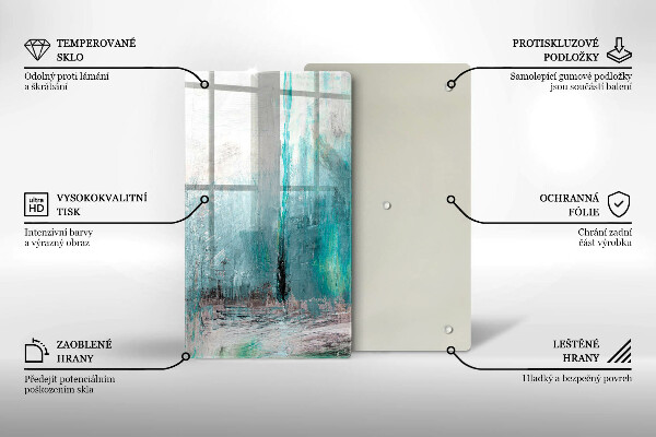 Skleněná deska do kuchyně Malování abstrakce pozadí