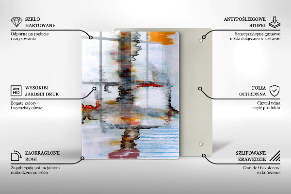 Skleněná deska do kuchyně Malování abstrakce pozadí