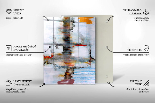 Skleněná deska do kuchyně Malování abstrakce pozadí