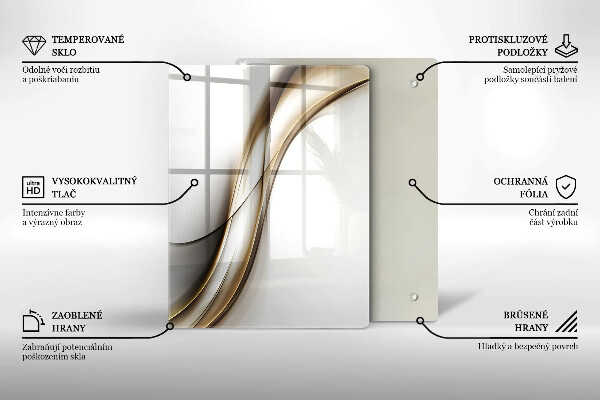 Skleněná deska do kuchyně Vzor boho šipky