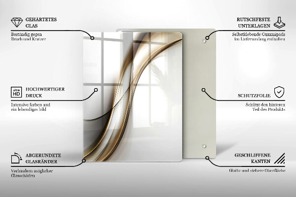 Skleněná deska do kuchyně Vzor boho šipky