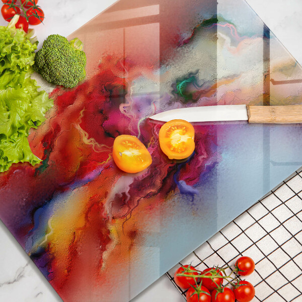 Skleněná deska do kuchyně Kouřová abstrakce