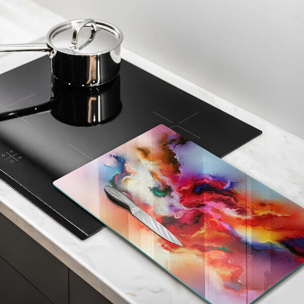 Skleněná deska do kuchyně Kouřová abstrakce