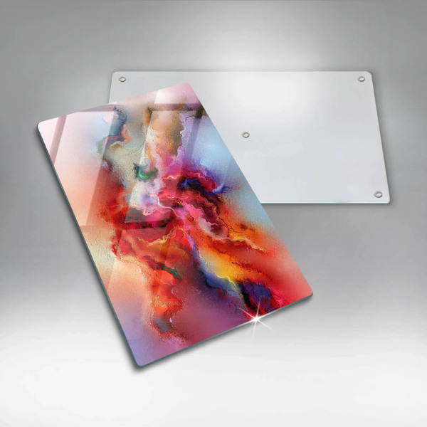 Skleněná deska do kuchyně Kouřová abstrakce