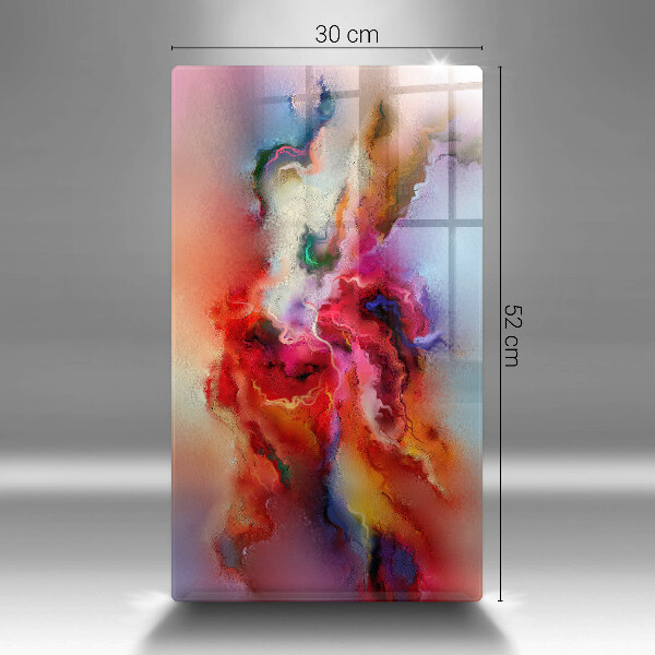 Skleněná deska do kuchyně Kouřová abstrakce