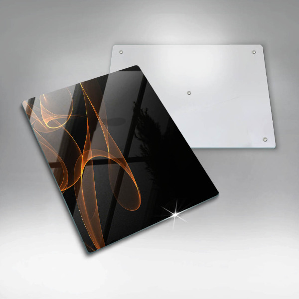 Skleněná deska do kuchyně Abstraktní linie