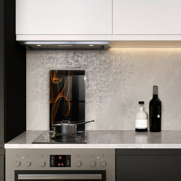 Skleněná deska do kuchyně Abstraktní linie