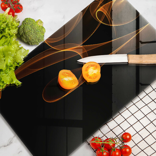 Skleněná deska do kuchyně Abstraktní linie