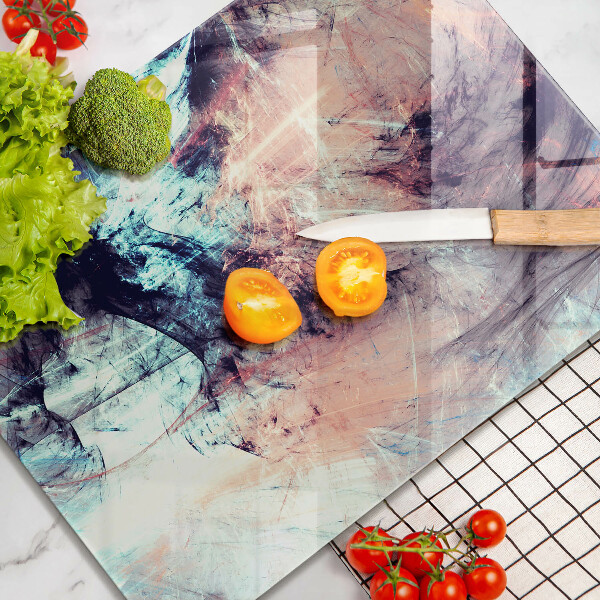 Skleněná deska do kuchyně Malovaná abstrakce