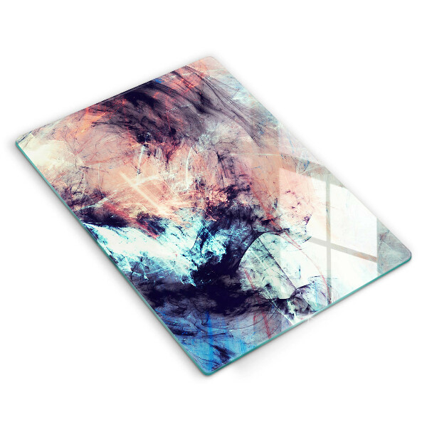 Skleněná deska do kuchyně Malovaná abstrakce
