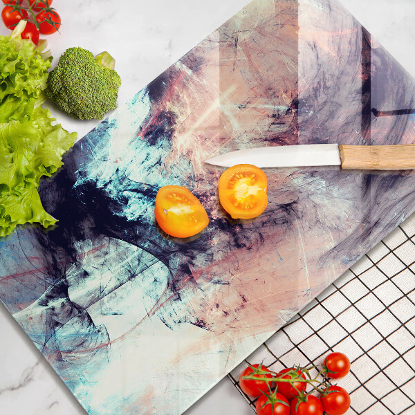 Skleněná deska do kuchyně Malovaná abstrakce