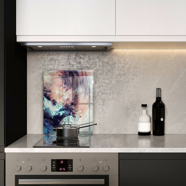 Skleněná deska do kuchyně Malovaná abstrakce