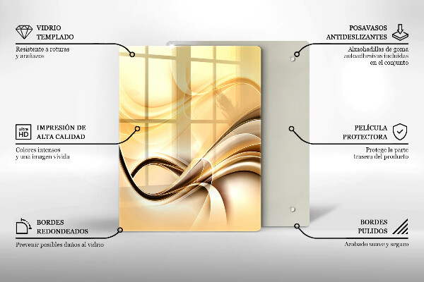 Skleněná deska do kuchyně Polibek abstrakce