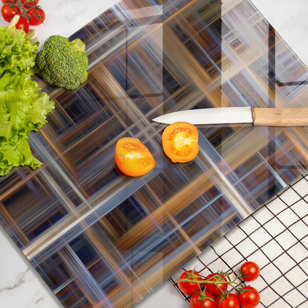 Skleněná deska do kuchyně Abstraktní barvy linky