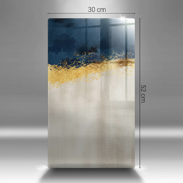 Skleněná deska do kuchyně Zlatá abstrakce