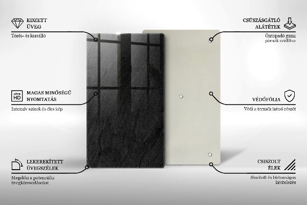 Skleněná deska do kuchyně Textura kamene