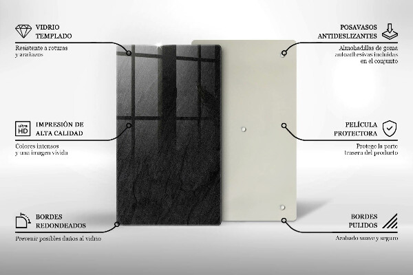 Skleněná deska do kuchyně Textura kamene