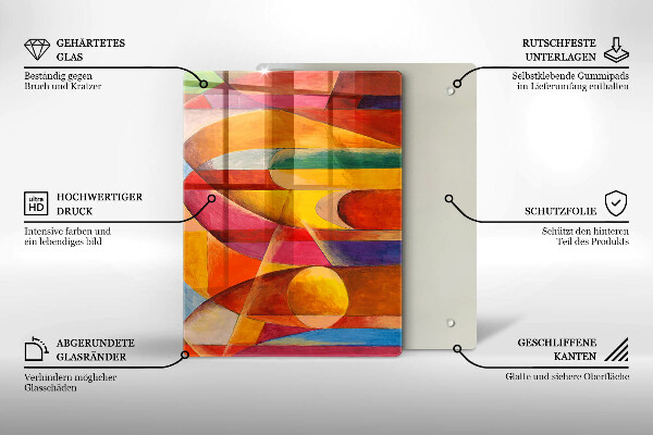 Skleněná deska do kuchyně Textura kamene