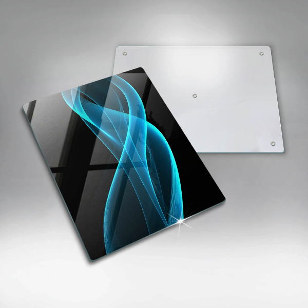 Skleněná deska do kuchyně Modrá abstrakce