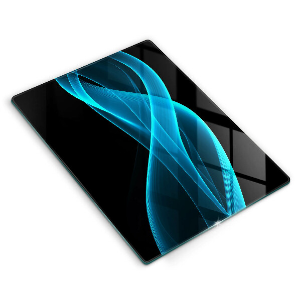 Skleněná deska do kuchyně Modrá abstrakce